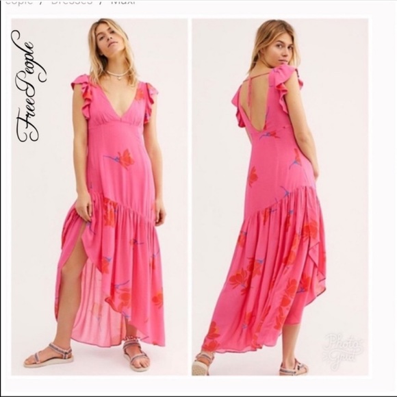 🔥⬇️NWT Free People She's A Waterfall Maxi Dress - Picture 7 of 15